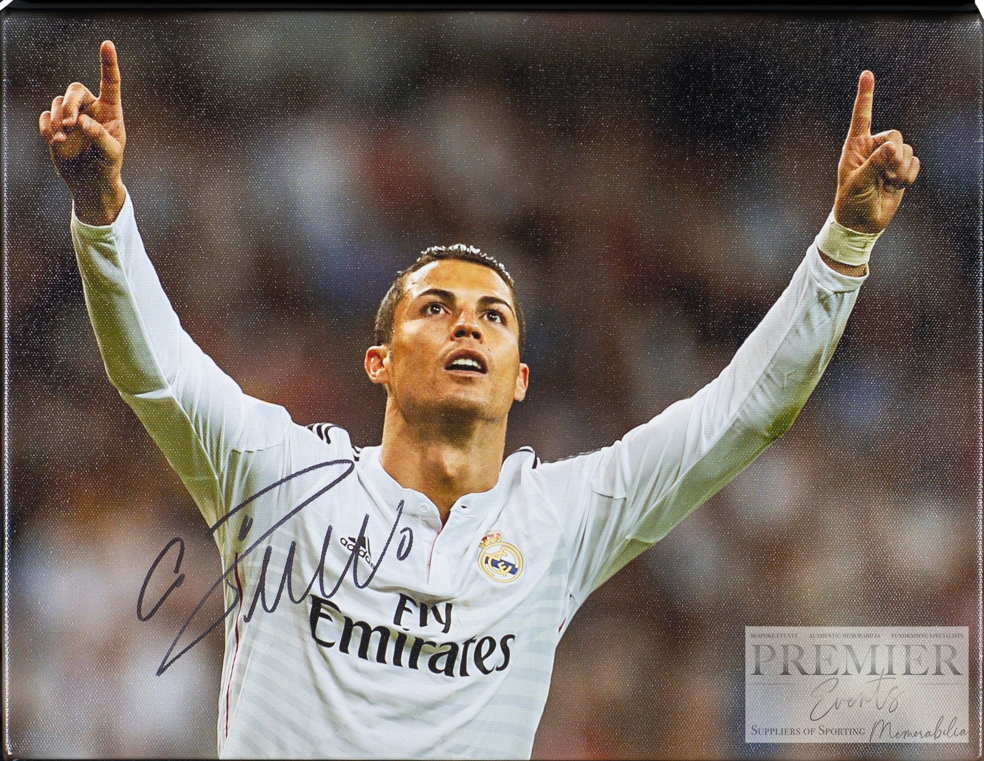 Cristiano Ronaldo Madrid Signed Canvas