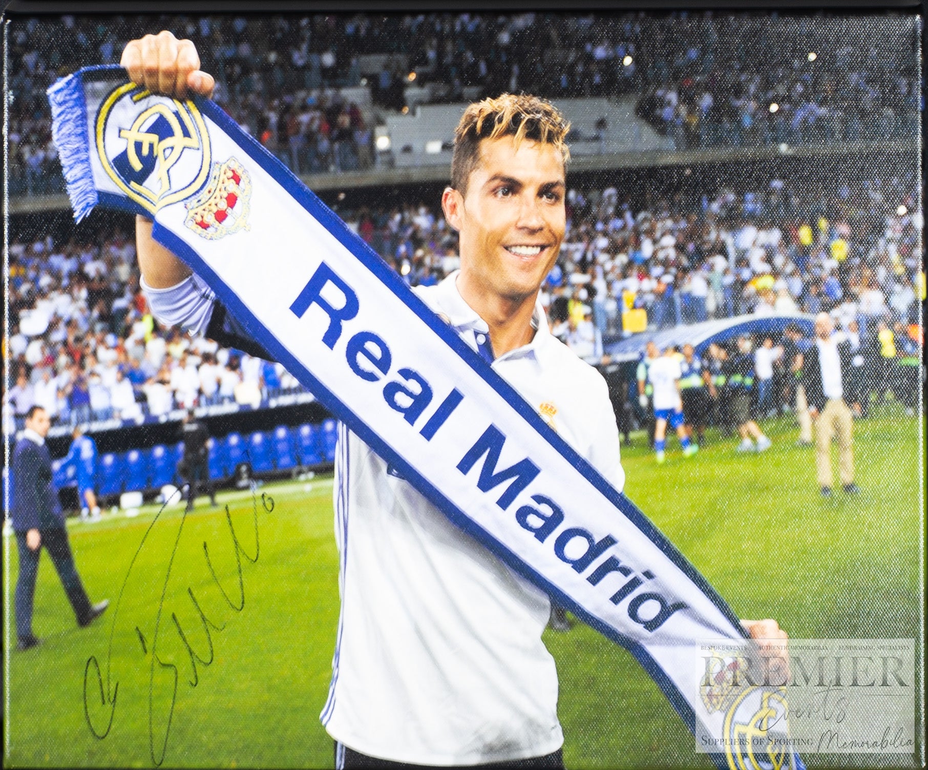 Cristiano Ronaldo Madrid Signed Canvas