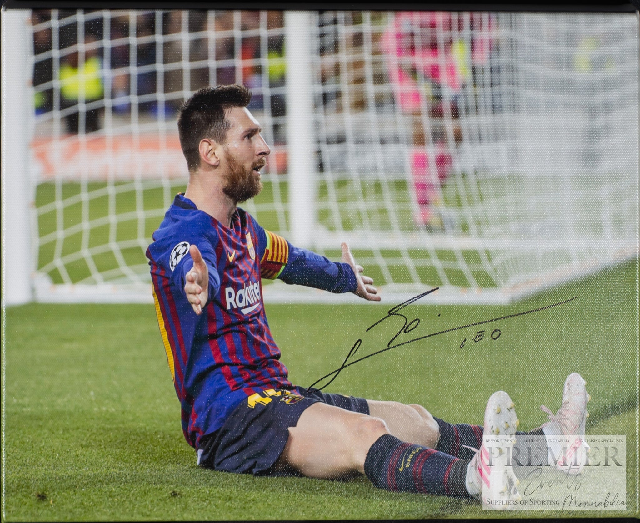 Lionel Messi Signed Canvas