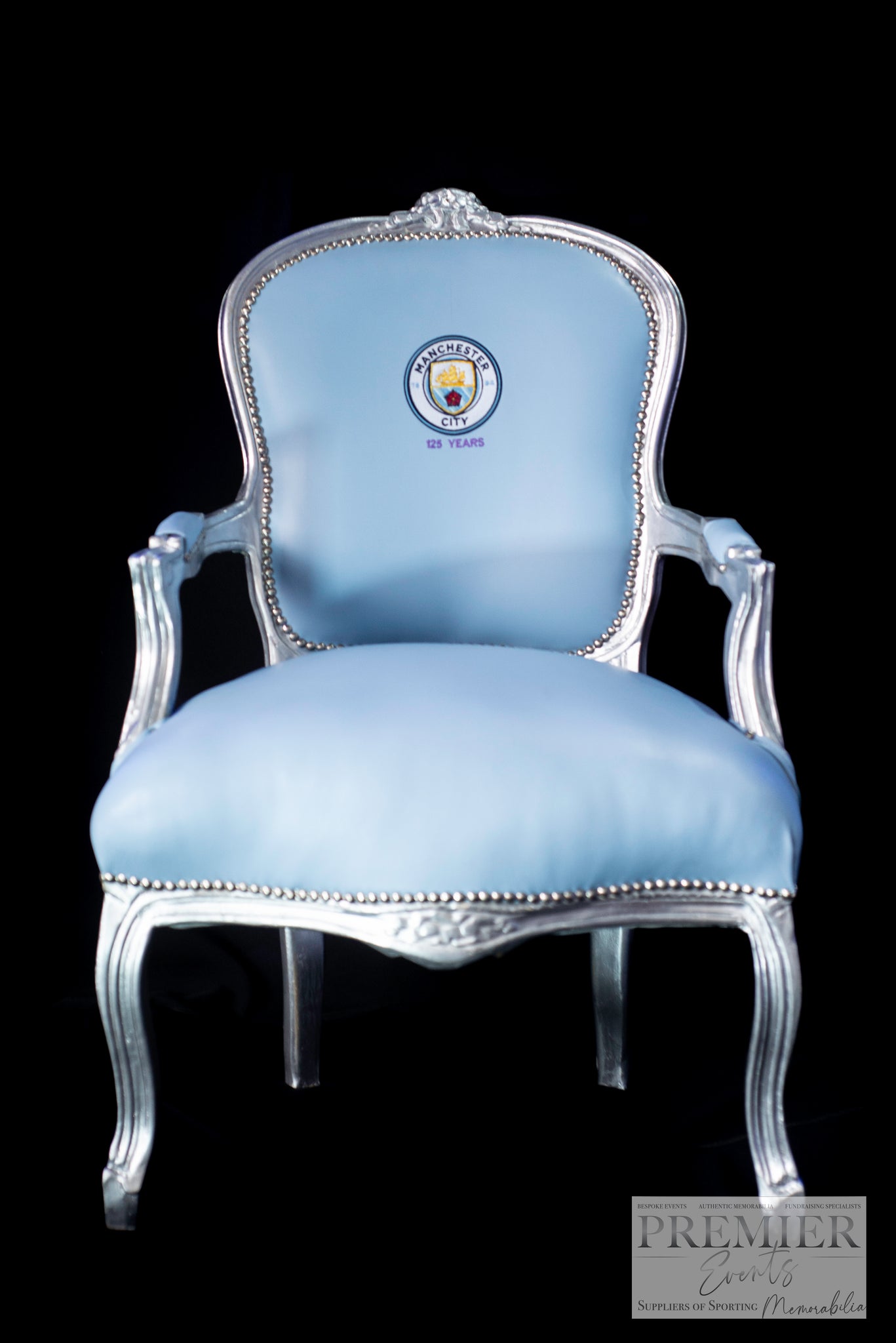 David Silva Signed Shirt Chair