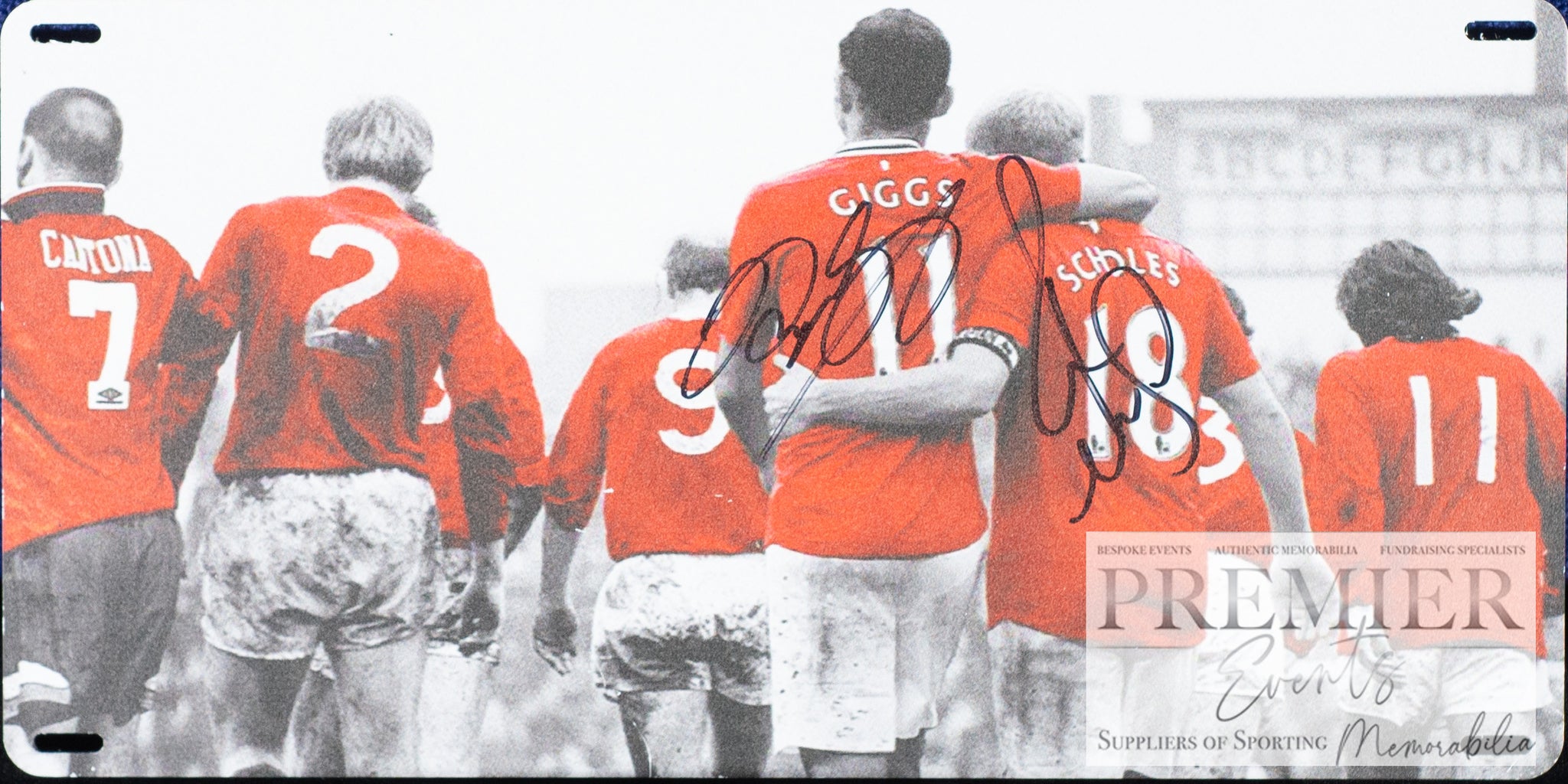 Ryan Giggs and Paul Scholes Manchester United Signed Street Sign