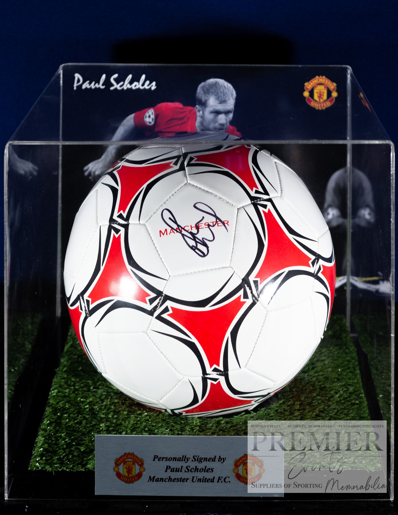 Paul Scholes Manchester United Signed Ball