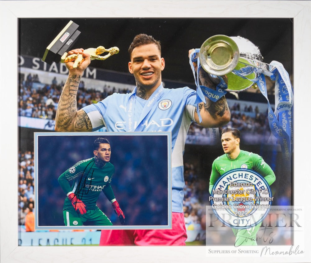 Ederson Manchester City Signed Photo